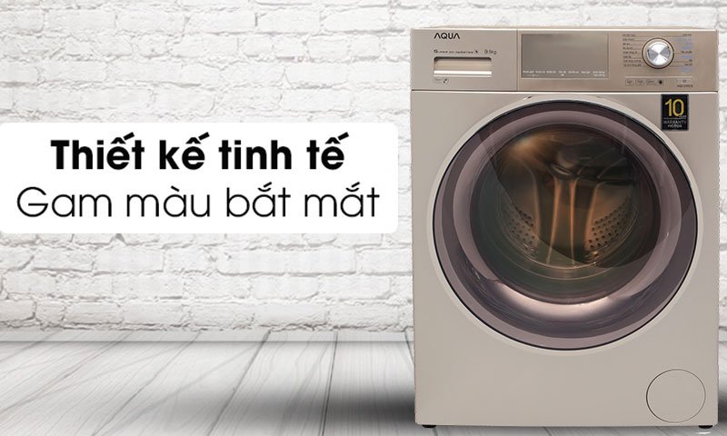 Máy giặt AQUA lồng ngang 8.5kg AQD-D850E.N