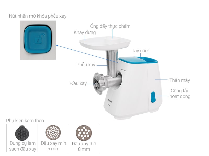 Máy xay thịt Philips HR2710