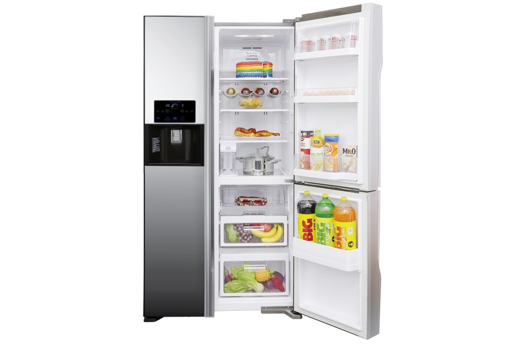 Tủ lạnh SBS 3 cánh HITACHI R-M700GPGV2X (MIR) - 584 Lít ( Mặt Gương)