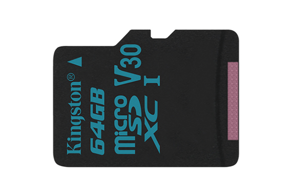 Thẻ nhớ Kingston 64GB microSDXC Canvas Go 90R/45W U3 UHS-I V30 Card + SD Adapter_SDCG2/64GB