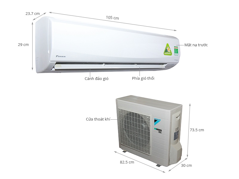Điều hòa Daikin 1 chiều inverter 22.000BTU FTKC60NVMV/RKC60NVMV