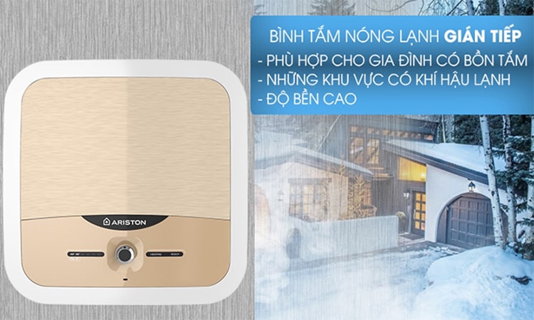 Bình nóng lạnh gián tiếp Ariston AN2 30LUX 2.5 FE-MT 30 Lít
