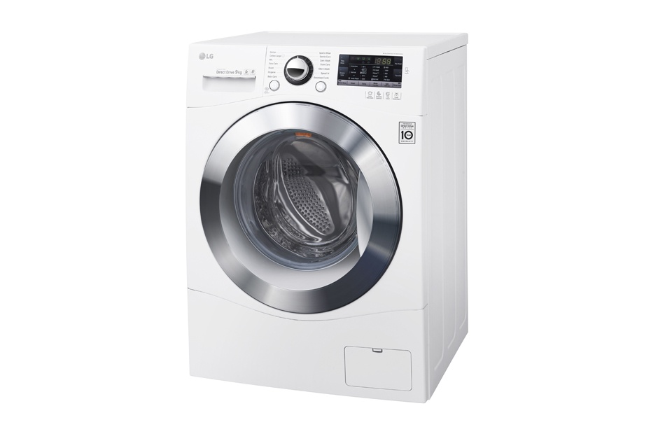 Máy giặt 9 Kg LG F1409NPRW lồng ngang, dẫn động trực tiếp, 6 motion, Turbowash