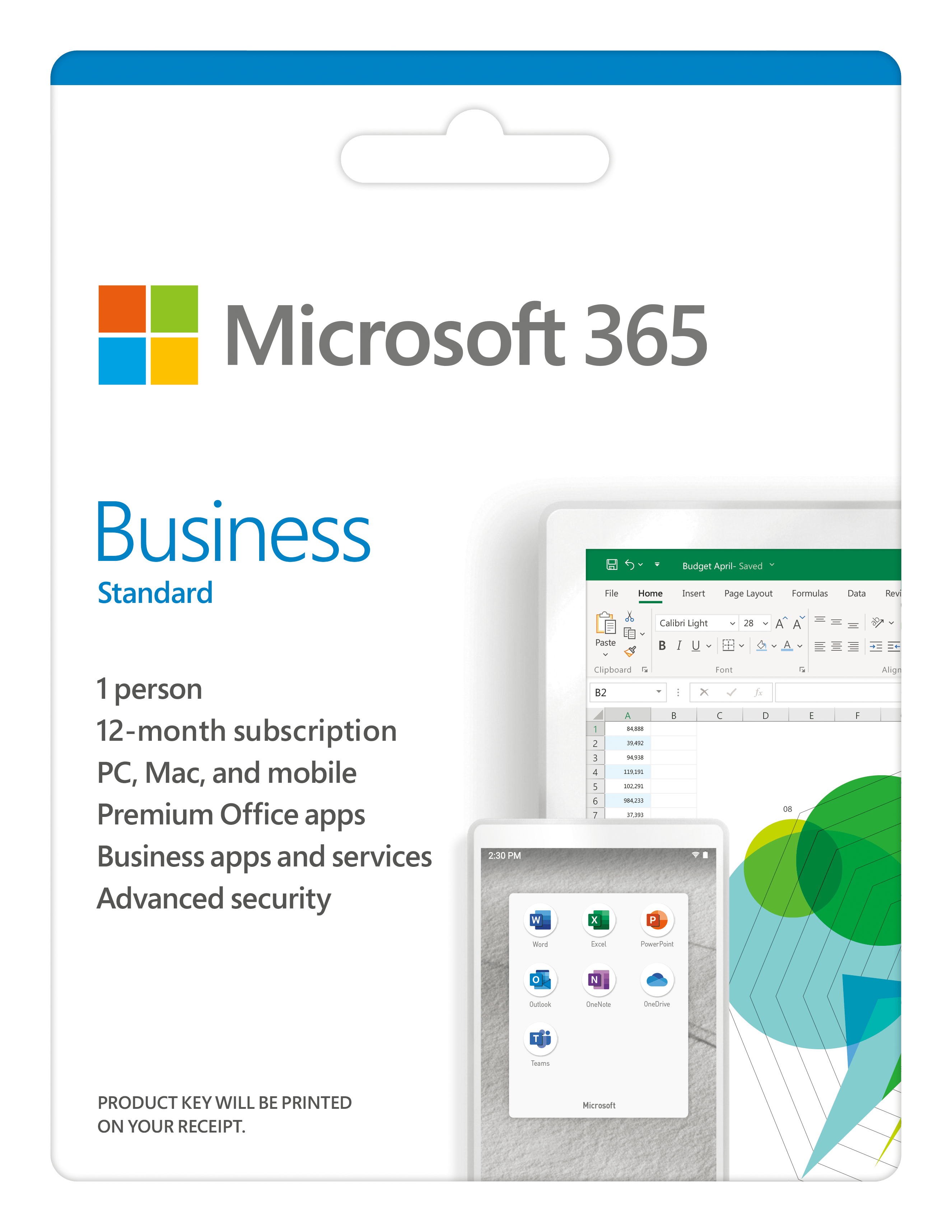 Phần mềm Microsoft 365 Bus Std Retail English APAC EM Subscr 1YR Mdls P6 (KLQ-00454)
