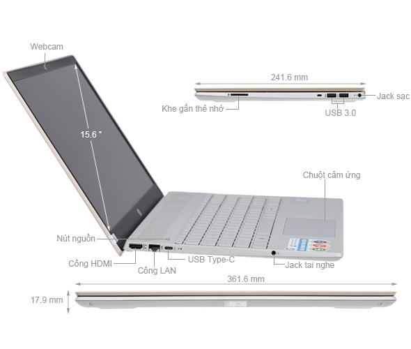 Laptop HP Pavilion 15-cs0018TU 4MF09PA windows 10