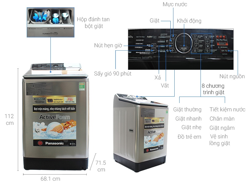 Máy giặt 14Kg Panasonic FS14V5SRV