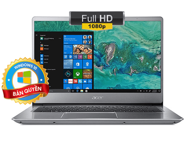 Laptop Acer Swift SF314-54-58KB (NX.GXZSV.002) windows 10