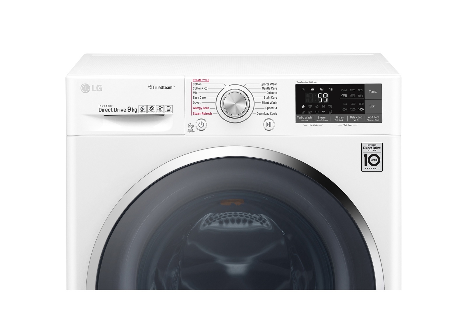 Máy giặt LG lồng ngang 9kg FC1409S4W Inverter Direct Drive