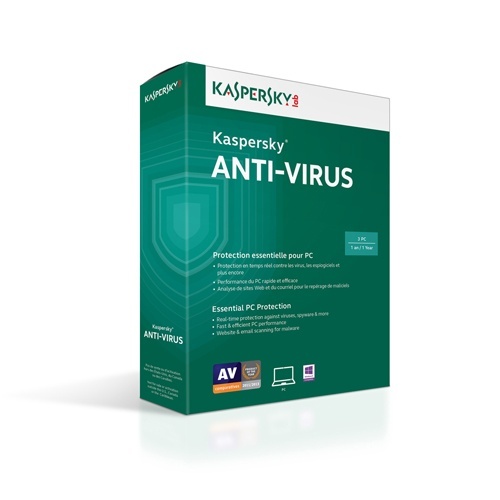 Phần mềm diệt Virus Kaspersky Anti-Virus for 1 user 1 năm có hộp