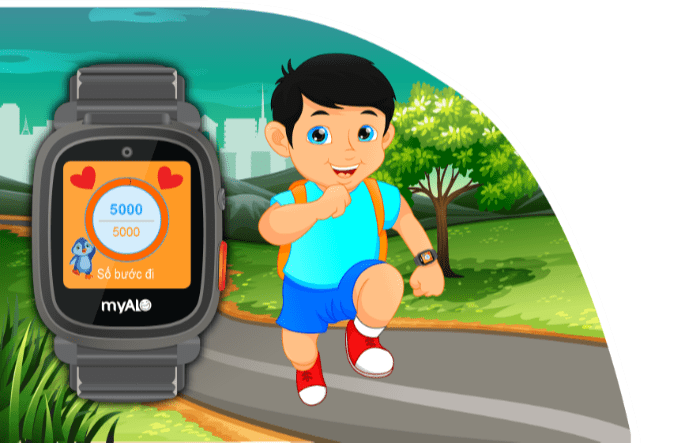 Đồng hồ thông minh trẻ em myAlo KidsPhone KS72C (Màu đen)