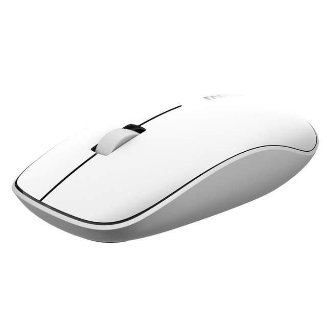 Chuột không dây đa kết nối Wireless và Bluetooth Rapoo M200 Silen Trắng