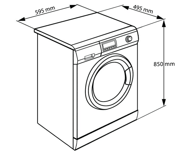 Máy giặt 7 Kg Midea MFG70-1000 lồng ngang