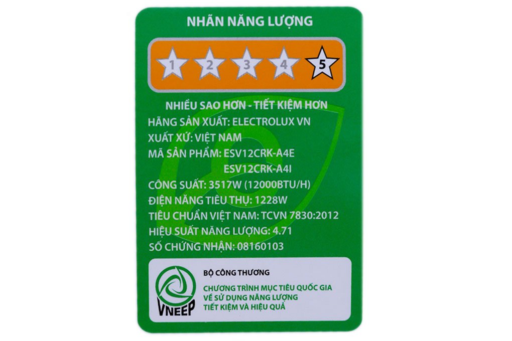 Điều hòa1 chiều Inverter Electrolux ESV12CRK-A1 - 12.000BTU