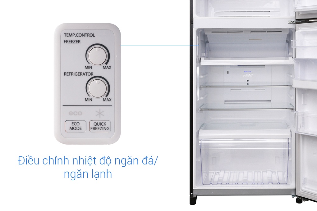 Tủ lạnh 2 cánh Inverter Toshiba GR-AG41VPDZ/XK - 359 Lít (Gương Đen)
