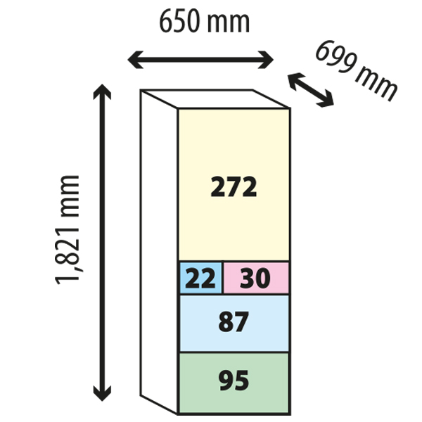 Tủ lạnh 6 cánh Mitsubishi Electric MR-WX53Y-P-V - 506 Lít