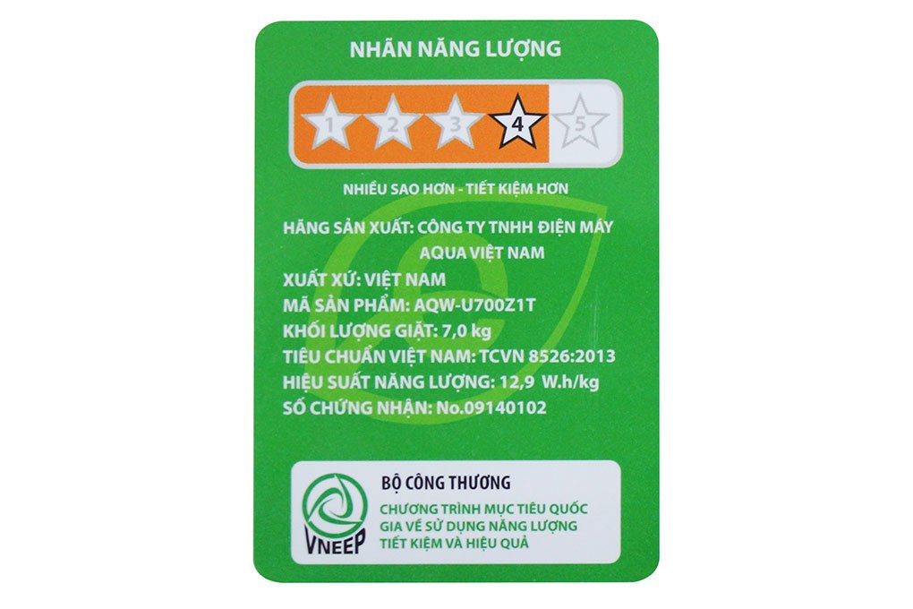 Máy giặt 7 Kg Aqua AQW-U700Z1T lồng đứng