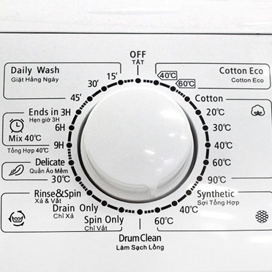 Máy giặt 7 Kg Midea MFE70-1000 lồng ngang