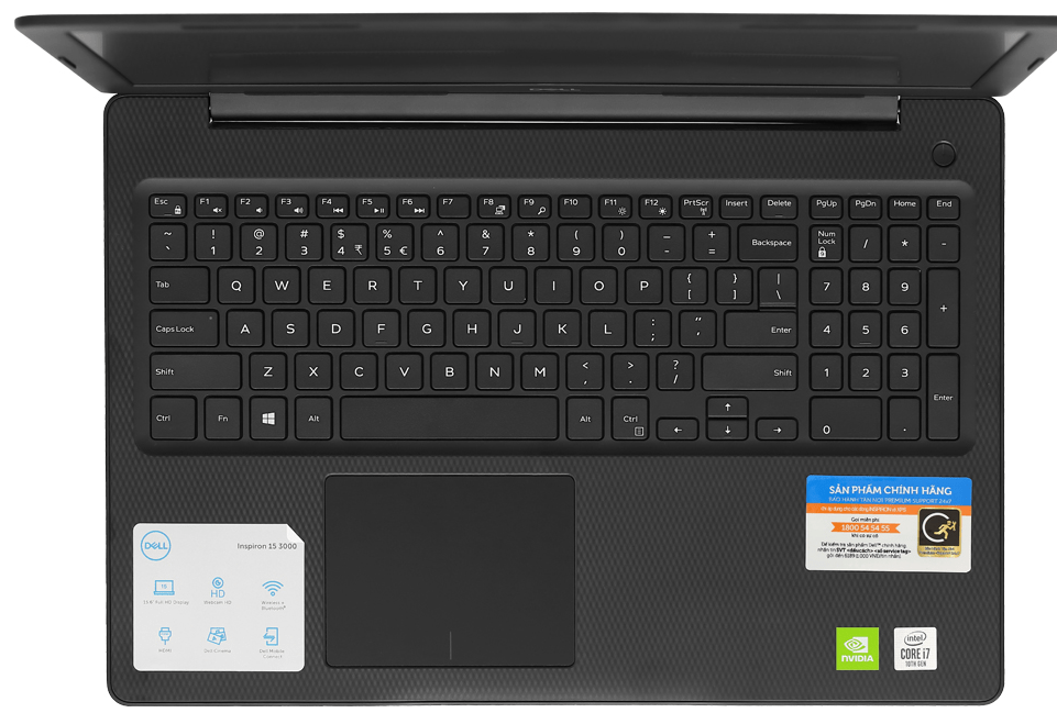 Laptop Dell Inspiron 3593 70197459 Đen Win10