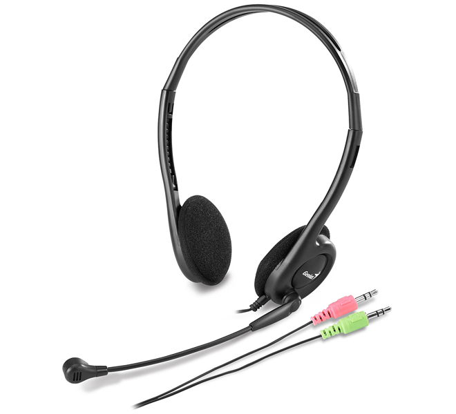 Tai nghe chụp đầu 2 jack HS-200C Genius (Có Micro)