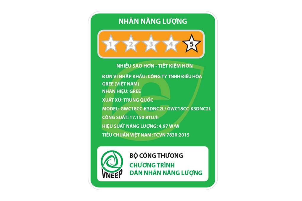 Điều hòa 1 chiều Inverter Gree GWC18CC-K3DNC2L - 18000BTU