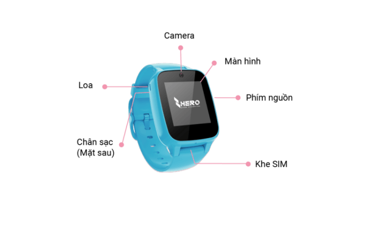 Đồng hồ thông minh trẻ em Masstel Smart Hero Xanh