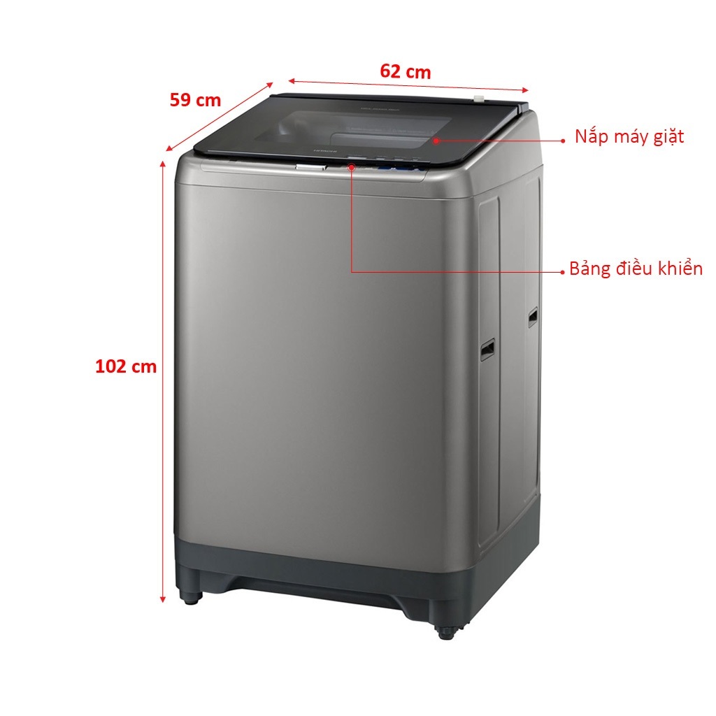 Máy giặt 18 Kg Hitachi SF-180XWV-SL lồng đứng
