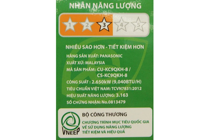 Điều hòa 1 chiều Panasonic KC9QKH-8 - 9.000 BTU