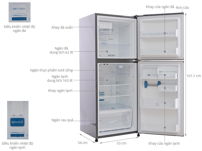 TỦ LẠNH ELECTROLUX ETB2300PE-RVN - 230 Lít