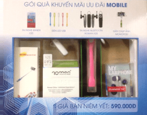 Gói phụ kiện ưu đãi 4 sản phẩm trị giá 590.000đ