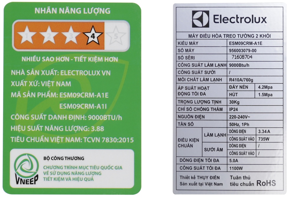 Điều hòa 1 chiều Electrolux ESM12CRM-A1 - 12.000BTU