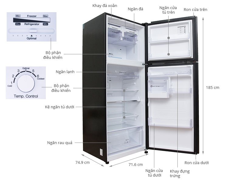 Tủ lạnh Samsung RT38FAUDDGL/SV - 390 Lít Inverter