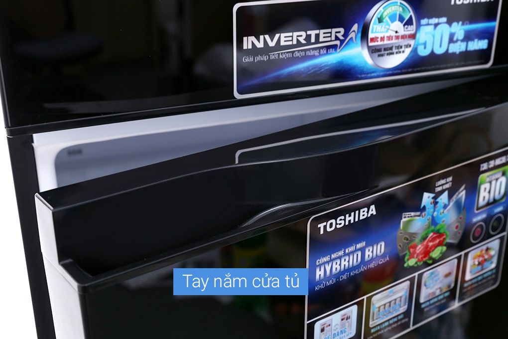 Tủ lạnh 2 cánh Inverter Toshiba GR-AG36VUBZ/XK - 305 Lít (Gương Đen)