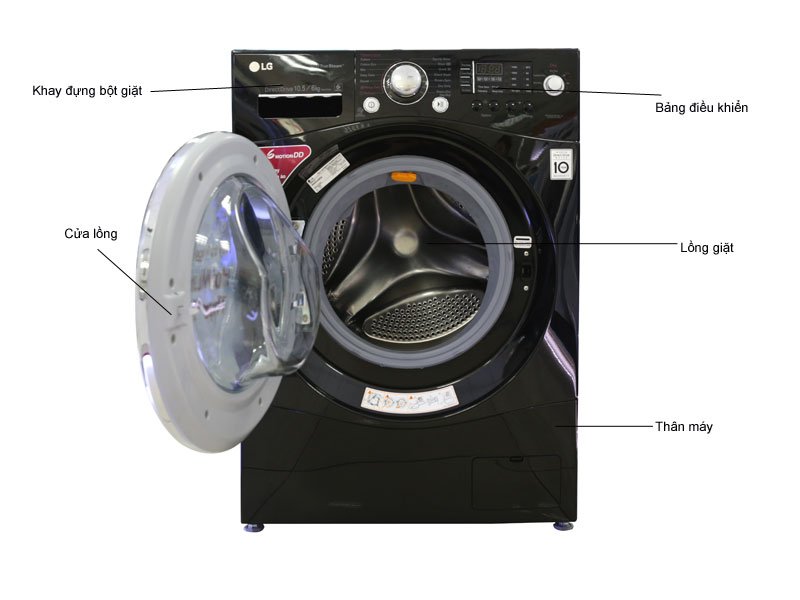 Máy giặt 10.5 Kg LG WD-21600 lồng ngang, sấy 6kg