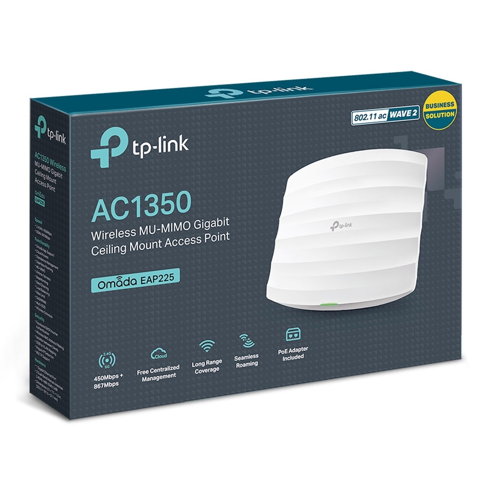 Access Point gắn trần Wi-Fi chuẩn AC1200, TP - Link EAP225 - BH 30 ngày