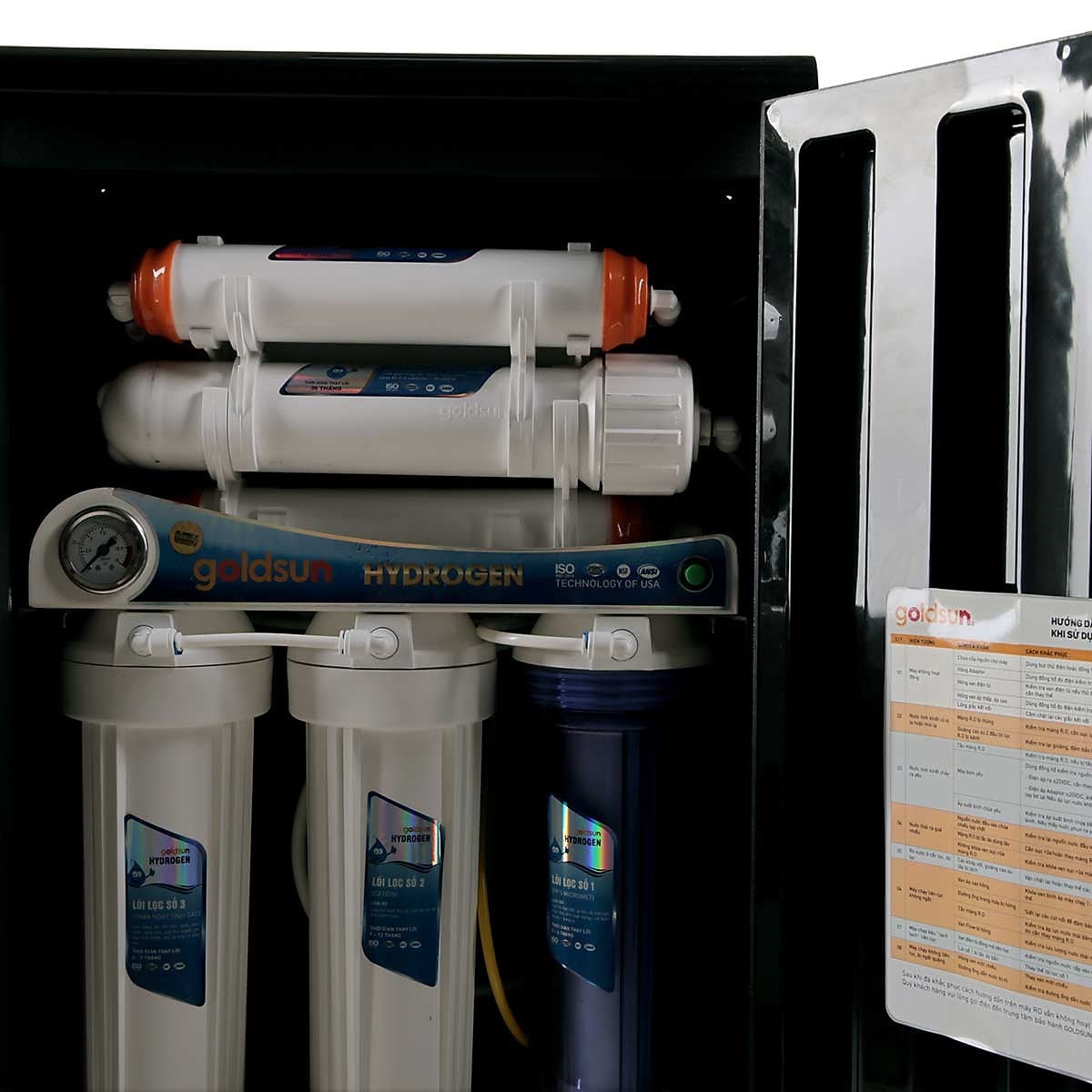 Máy lọc nước Goldsun 11 cấp hydrogen FA1801-đỏ