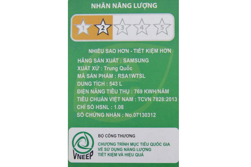 TỦ LẠNH SBS SAMSUNG RSA1WTSL1/XSV - 543 Lít