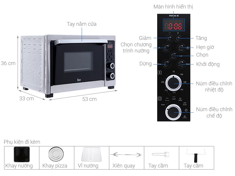 Lò nướng Teka 40L FSO 40M