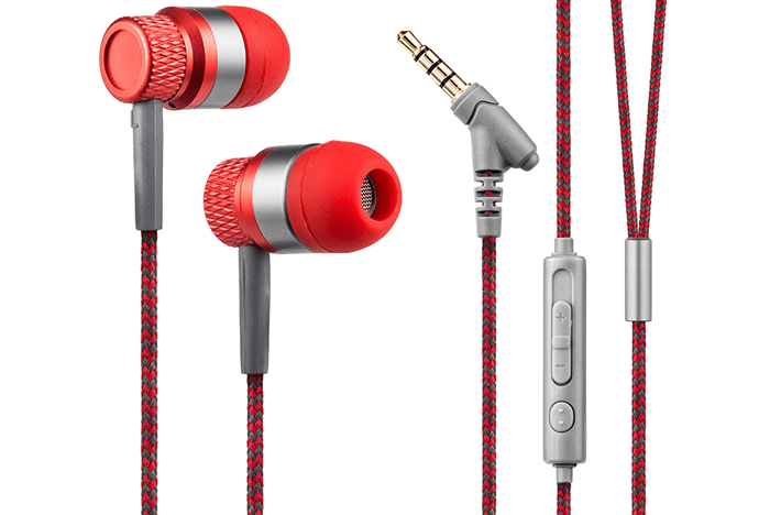 Tai nghe nhét tai không mic KANEN IP-818 (Black, Red) - BH 30 ngày