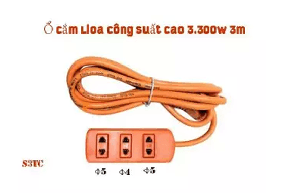 Ổ cắm Lioa công suất cao 3.300w 3m S3TC