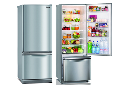 Tủ lạnh Mitsubishi MR-BF36E-HS-V, 2 cánh, ngăn đá dưới - 301 Lít