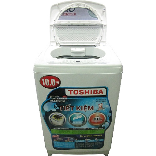Máy giặt 10 Kg Toshiba B1100GV(WD) lồng đứng, nắp màu xám đồng