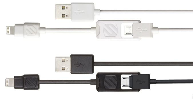 Cáp kết nối Remax 2 trong 1 dual port (Sạc IOS + Android) Kingkong