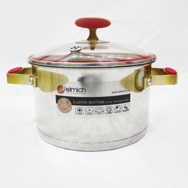 Xoong inox 304 Red Velvet 24cm 2355270