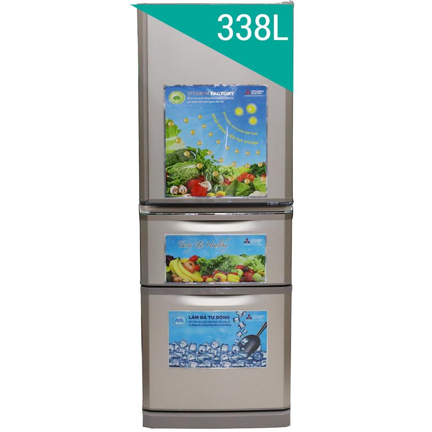 Tủ lạnh 3 cánh Mitsubishi MR-C41G-PS-V, 338 Lít