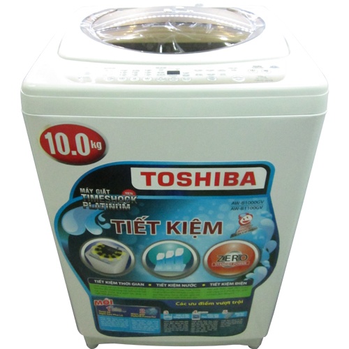 Máy giặt 10 Kg Toshiba B1100GV(WD) lồng đứng, nắp màu xám đồng