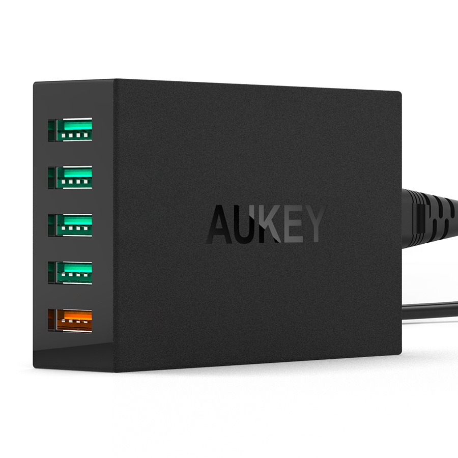 Củ sạc Aukey PA-T1 54W 5 cổng - BH 30 ngày