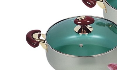Bộ nồi Sunhouse Anod SH9932 - 3chiếc nắp kính NK, màu bạc (18,22,26)