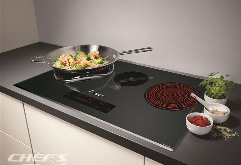 Bếp 3 hỗn hợp từ-hồng ngoại Chef's EH-MIX533 5500 W