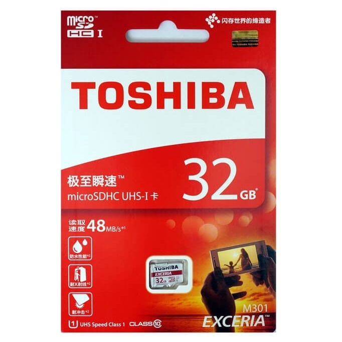 Thẻ nhớ TOSHIBA Micro SD 32Gb Class 10 - BH 30 ngày