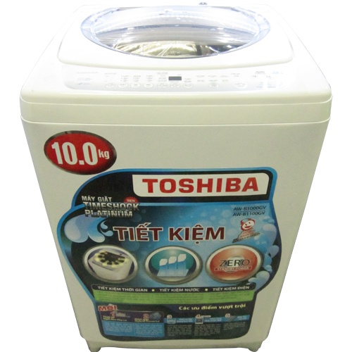 Máy giặt 10 Kg Toshiba B1100GV(WM) lồng đứng, nắp màu xám bạc